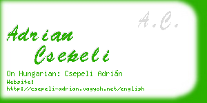 adrian csepeli business card