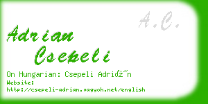 adrian csepeli business card